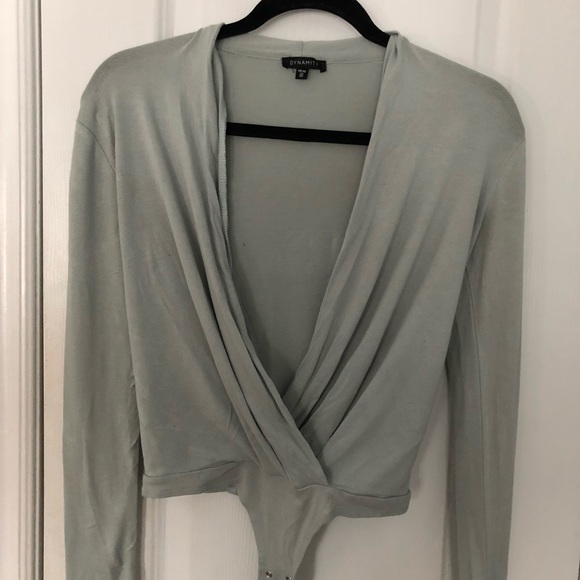 Pastel Green Dynamite Bodysuit - Picture 1 of 3